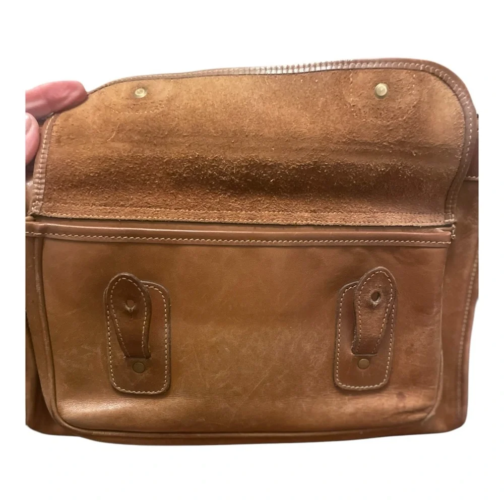 GHURKA No 8 Marley Hodgson The Courier Leather Messenger Bag Briefcase Brown VTG